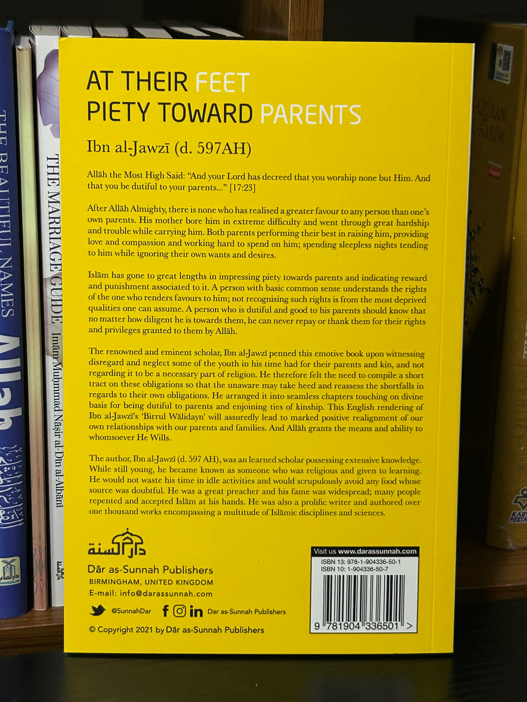 At Their Feet Piety Towards Parents By Ibn al-Jawzi